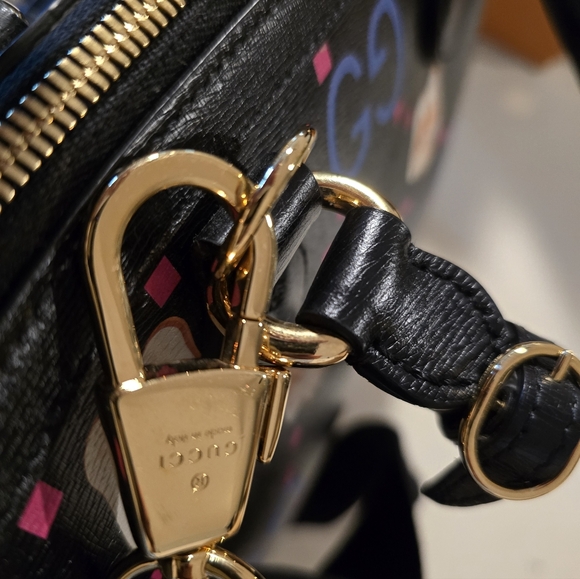 EUC Gucci Dome Satchel Pikarar- Black with Dust Bag - Picture 10 of 12